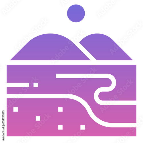 COASTLINE,landscape,sea,beach,nature,Gradient,icon