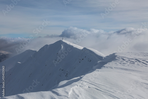 White mountain top in snow © almostfuture