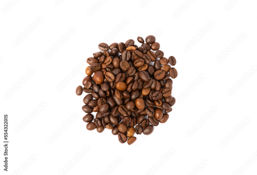 Coffee beans isolated on white background. Coffee beans isolated on white background.