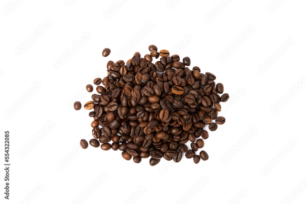 Coffee beans isolated on white background. Coffee beans isolated on white background.