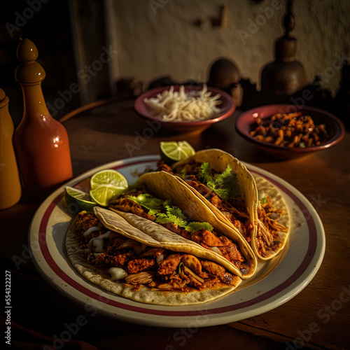 Tacos al pastor en Mexico