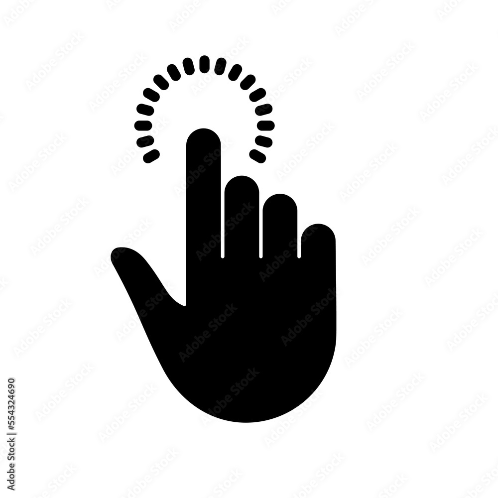 Cursor Hand Computer Mouse Silhouette Icon. Pointer Finger Black Glyph Pictogram. Click Press Double Tap Touch Swipe Point Gesture on Cyberspace Website Sign. Isolated Vector Illustration Cursor Hand Computer Mouse Silhouette Icon. Pointer Finger Black Glyph Pictogram. Click Press Double Tap Touch Swipe Point Gesture on Cyberspace Website Sign. Isolated Vector Illustration