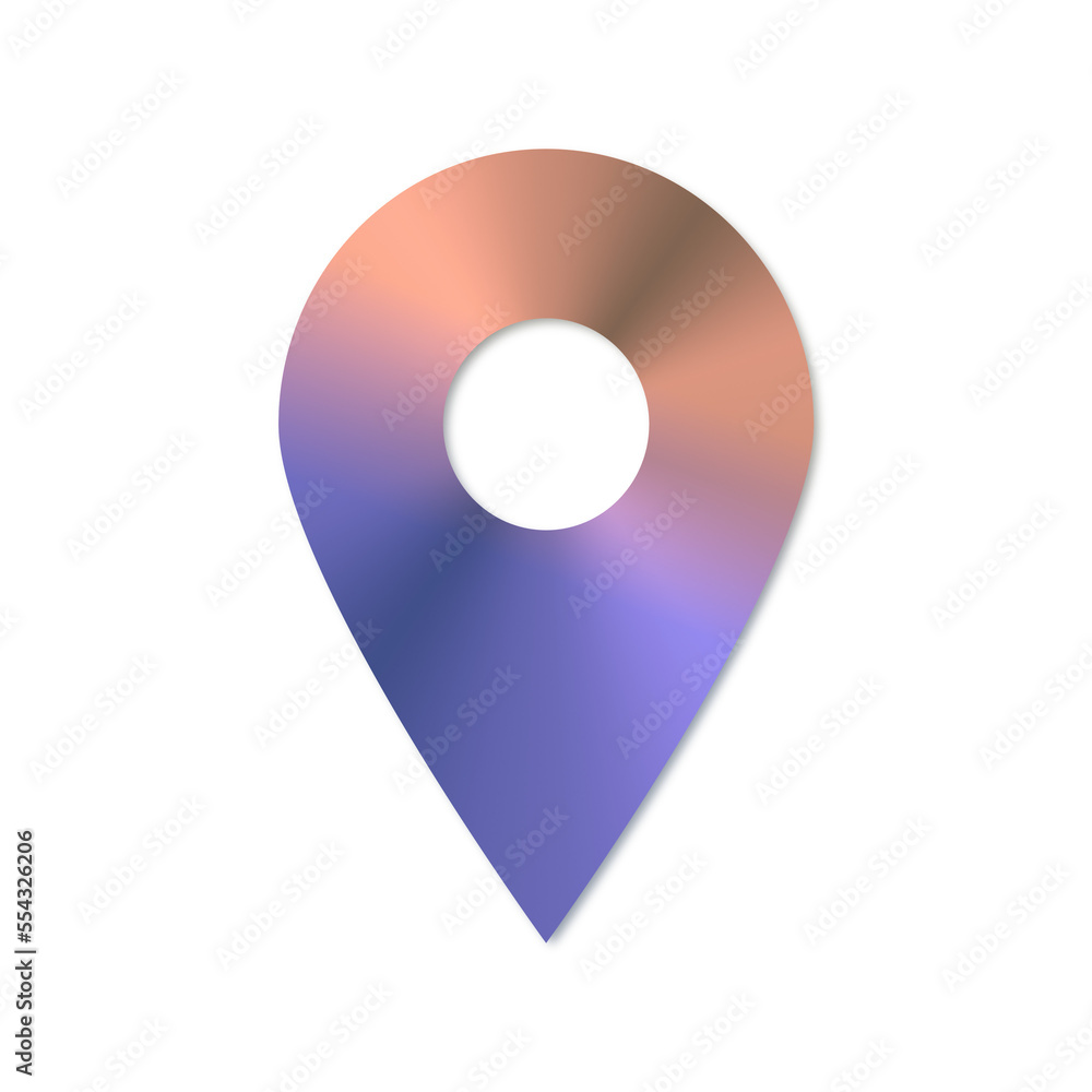illustrazione con icona segnaposto pin per mappe in metallo colorato lucente su sfondo trasparente illustrazione con icona segnaposto pin per mappe in metallo colorato lucente su sfondo trasparente
