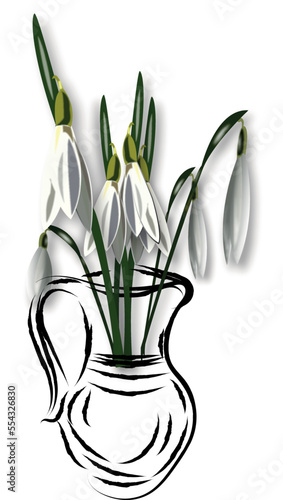 bouquet of snowdrops