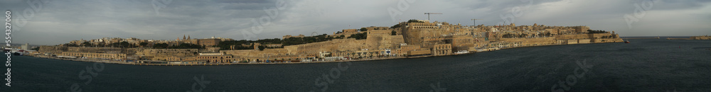 Küstenpanorama von Valletta, der Hauptstadt von Malta