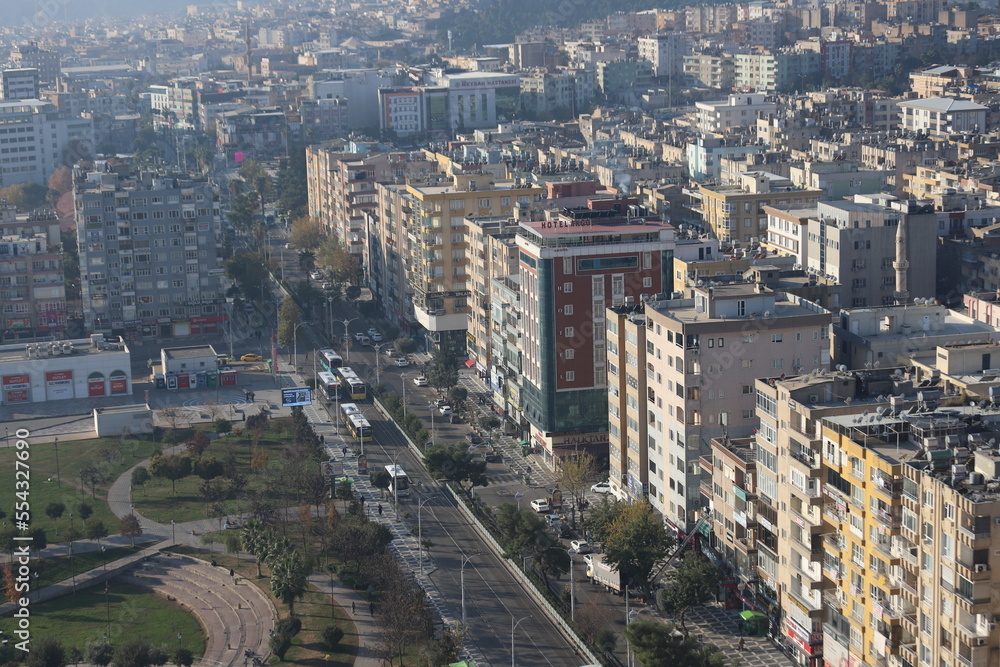 city aerial view