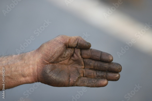 hands of person