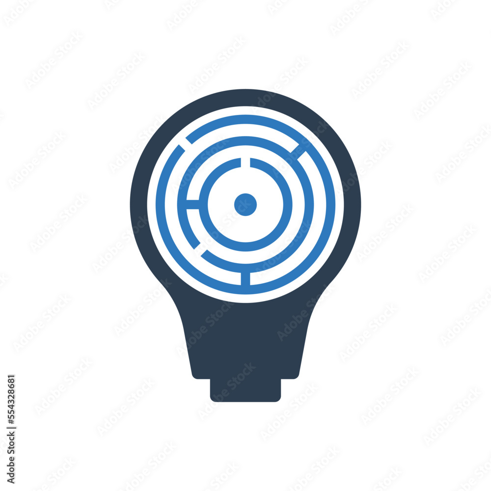 Problem Solving Icon - Game plan Icon Problem Solving Icon - Game plan Icon