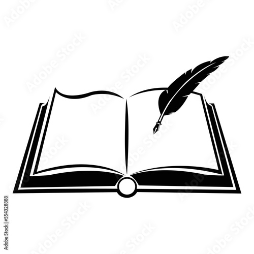 smart learning education book shop store vector logo design template.