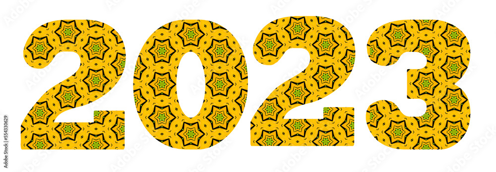 Happy New Year 2023 filled with fun playful green and gold stars. Coordinating seamless pattern file # 554330633. Happy New Year 2023 filled with fun playful green and gold stars. Coordinating seamless pattern file # 554330633.