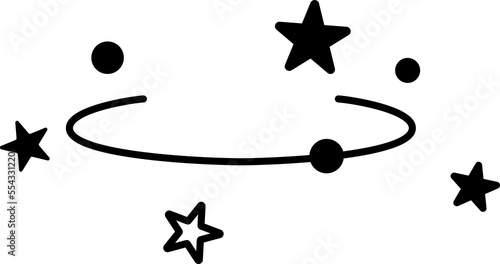 Expression after fainting. Graphic element on a transparent background.