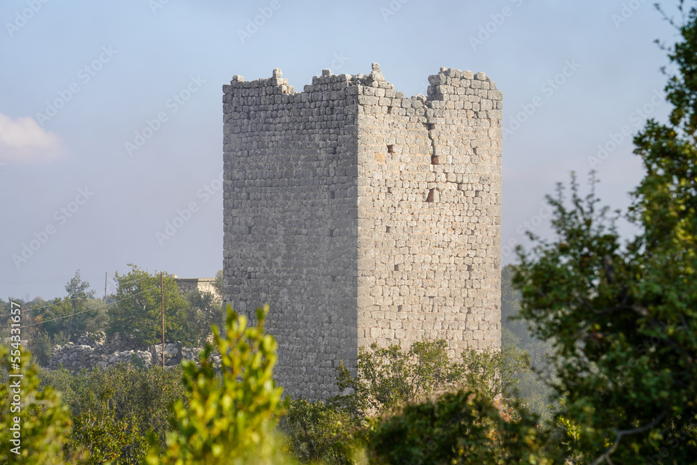 Gökburç watchtower castle ruins Silifke Mersin Turkey