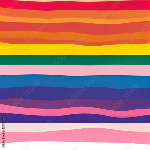  Abstract LGBTQ Wavy Blocks Flag Rainbow Lines Pride Trans Colours Generative AI Tools Technology illustration