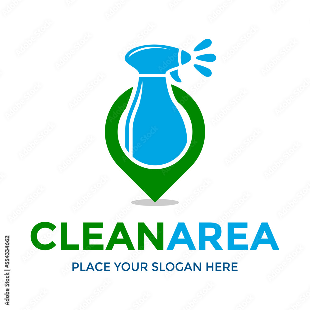 Clean area vector logo template Clean area vector logo template
