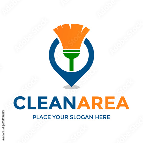 Clean area or location vector logo template