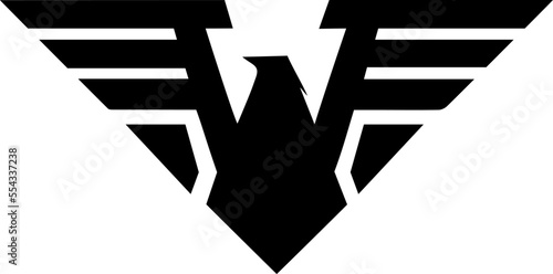 Modern eagle logo