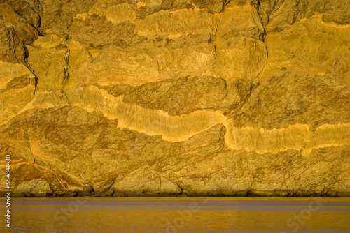 Volcanic rock formations at the Sea of Cortez.