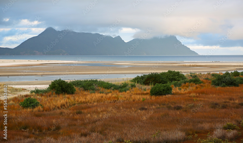View at Whangarei Heads and Mount Lion, New Zealand