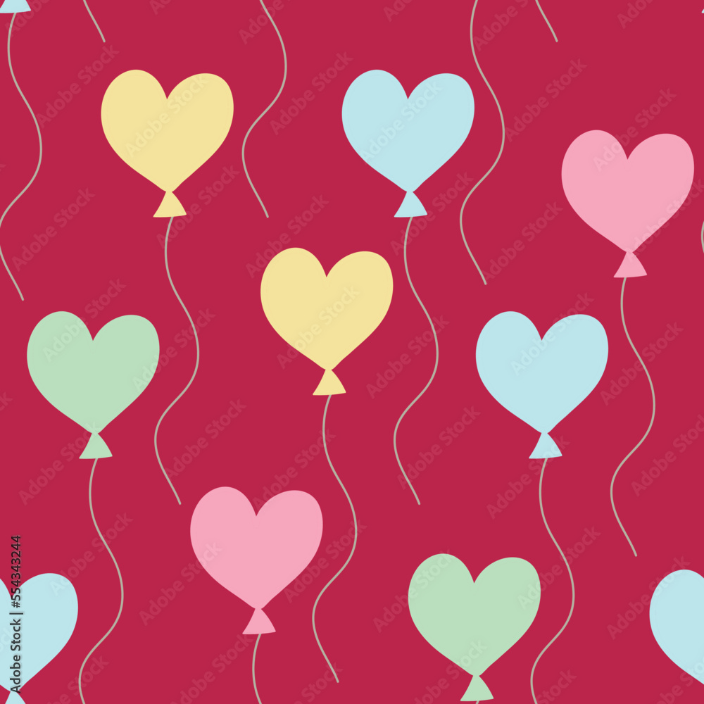 Vector hearts pattern background. Perfect for fabric, scrapbooking, wallpaper projects.