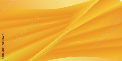 Orange to yellow abstract stripe pattern background. Optical illusion twisted lines and curves background. Abstract 3d vector illustration with gradient.