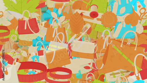 Background pattern abstract design texture. Seamless. Theme is about linden, needle, flora, lady, leather, small, sew, knitting, Laptop Backpack, beech, Tote, fabric, satchel, casual, pin