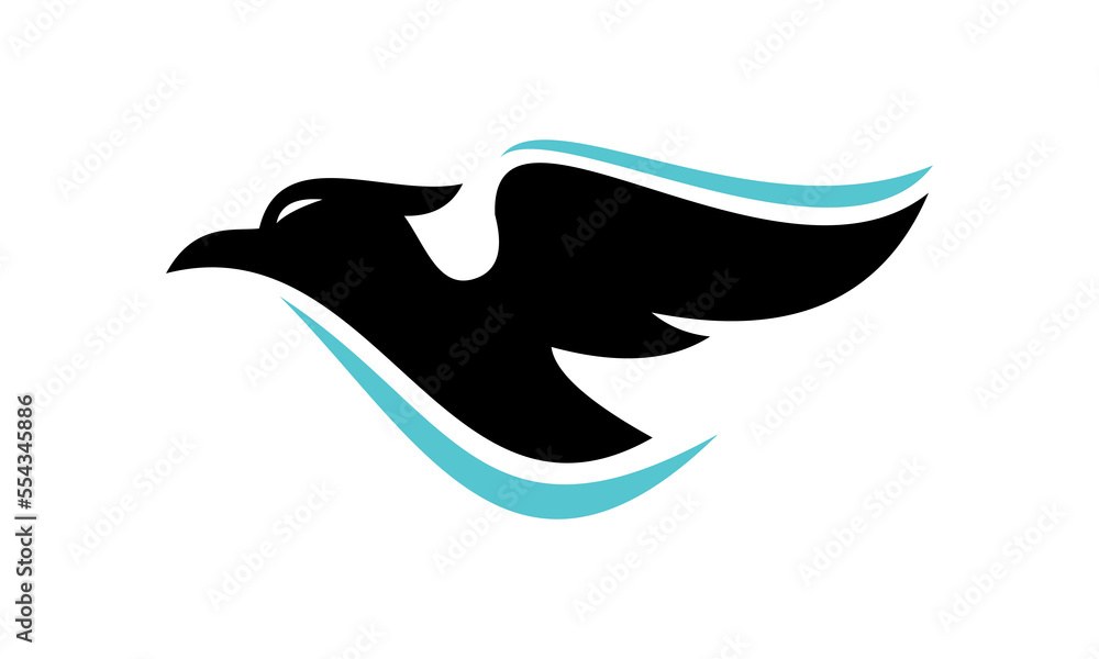 elegant eagle bird vector logo elegant eagle bird vector logo