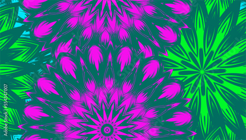 Flowers. Seamless floral background. Tracery handmade nature ethnic fabric backdrop pattern. Textile design texture. Decorative color art. Vector