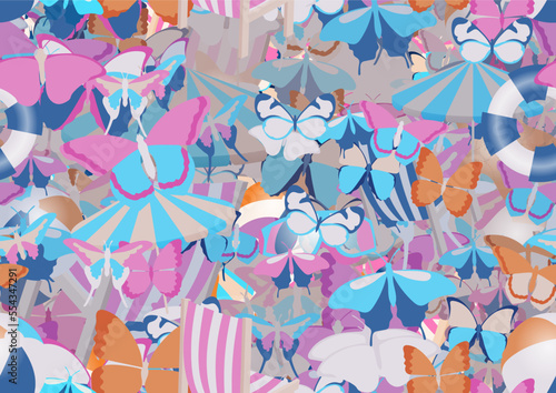 Background pattern abstract design texture. Seamless. Theme is about Monarch, design, gorgeous, delicate, stuff, beautiful, umbrella, nature, tourism, ornate, diving, glass, vector, exotic