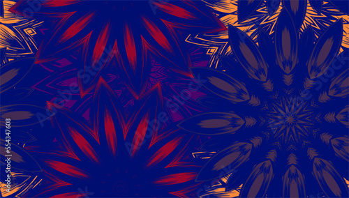 Flowers. Seamless floral background. Tracery handmade nature ethnic fabric backdrop pattern. Textile design texture. Decorative color art. Vector