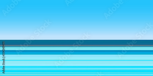 Summer abstract gradient vector background. Ocean, beach, horizon.	