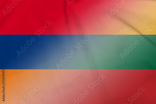 Armenia and Lithuania national flag international contract LTU ARM