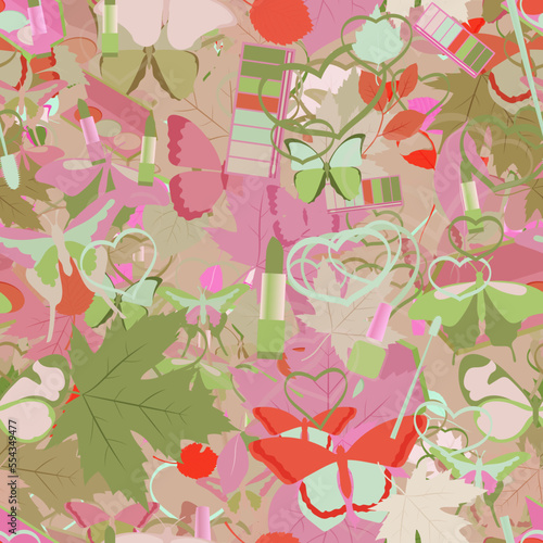 Background pattern abstract design texture. Seamless. Theme is about garden, Monarch, relations, ointment, background, vector, redbud, graphic, natural, pomatum, composition, colorful, wing