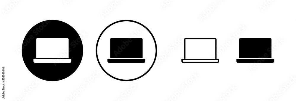 Laptop icon vector illustration. computer sign and symbol Laptop icon vector illustration. computer sign and symbol