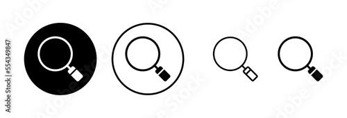 Search icon vector illustration. search magnifying glass sign and symbol