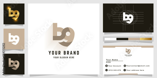 Letter bg or b9 monogram logo