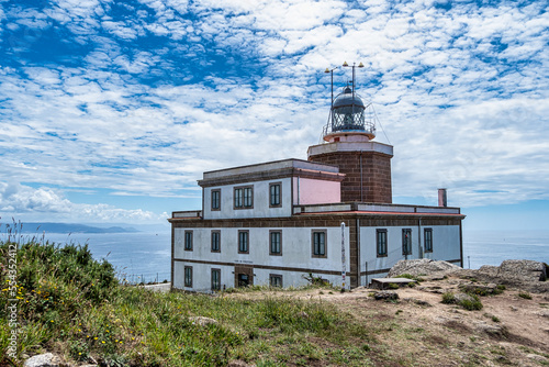 Finisterre Cape Lighthouse, Costa da Morte, Galicia, Spain. End of Saint James Way. photo