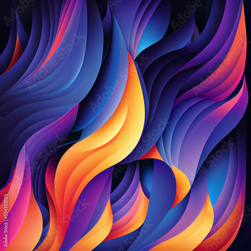Flowing colorful gradients and shapes