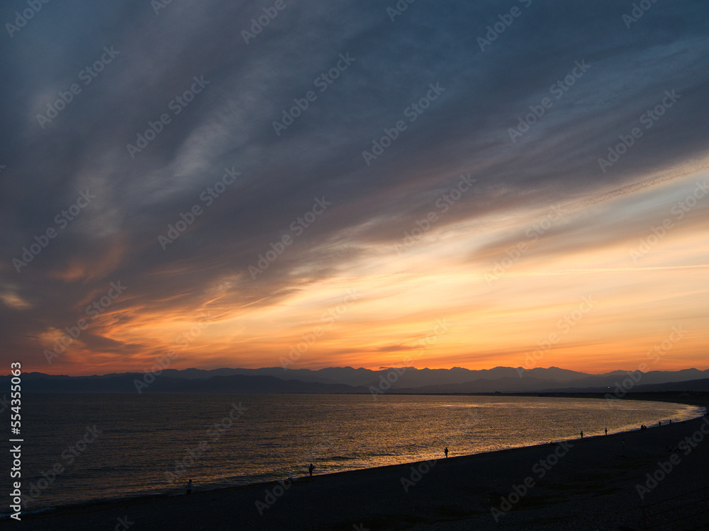 駿河湾の夕景