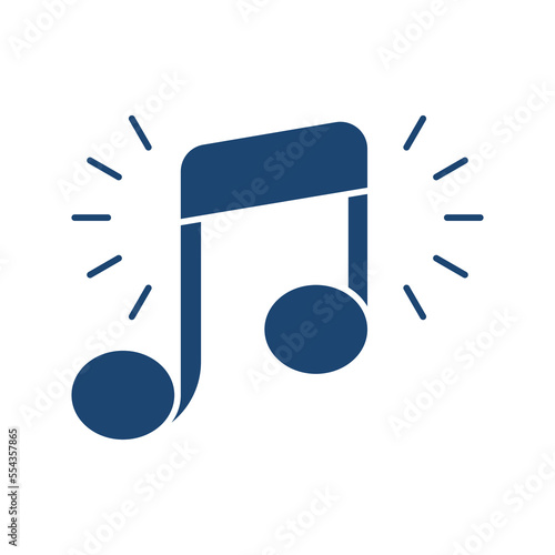 Music filled universal icon ui ux element sign.