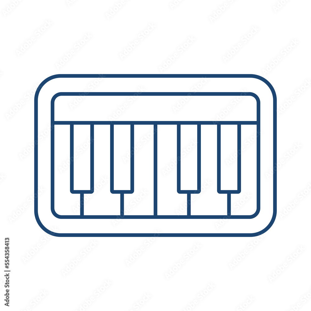 Piano line universal icon ui ux element sign. Piano line universal icon ui ux element sign.