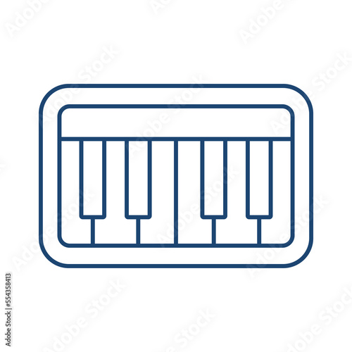 Piano line universal icon ui ux element sign.