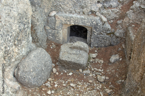 A rock tomb at ancient Emmaus Nicapolis the supposed site of the photo