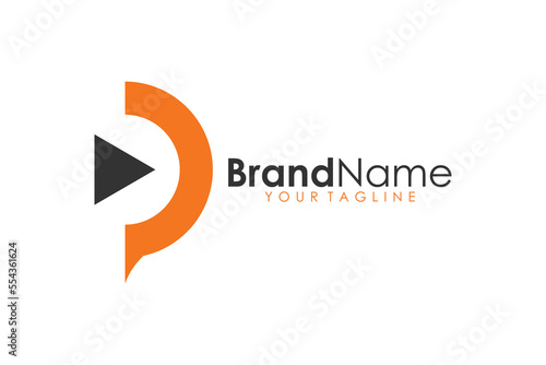 Play logo icon vector isolated