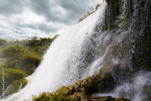 Long exposure shot of Bangioc - Detian waterfall in Caobang, Vietnam, smooth water photo