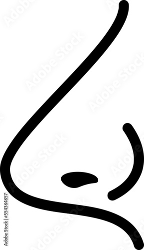  Nose icon. smell sign. vector illustration on white background..eps