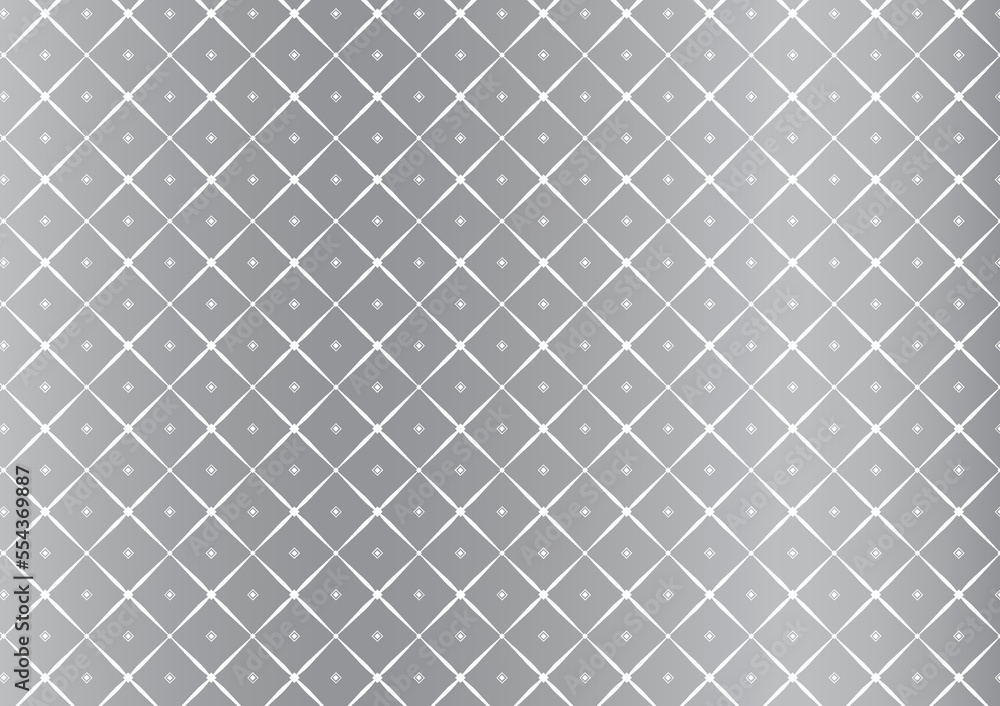 Fototapeta premium Abstract premium silver background rhombus seamless pattern