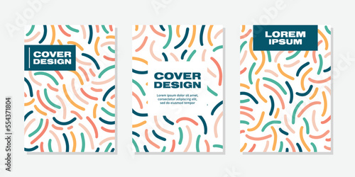 set of cover design background vector