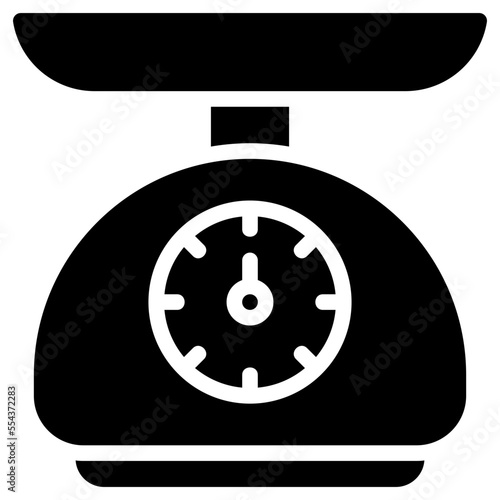 weighing scale glyph icon