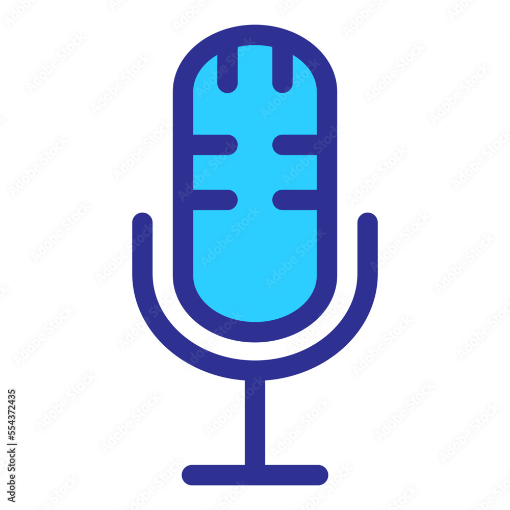 Illustration of Microphone design Icon Illustration of Microphone design Icon