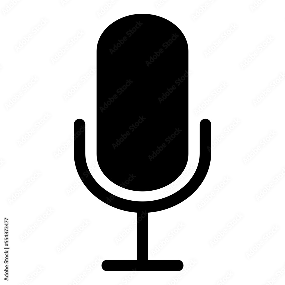 Illustration of Microphone design Icon Illustration of Microphone design Icon